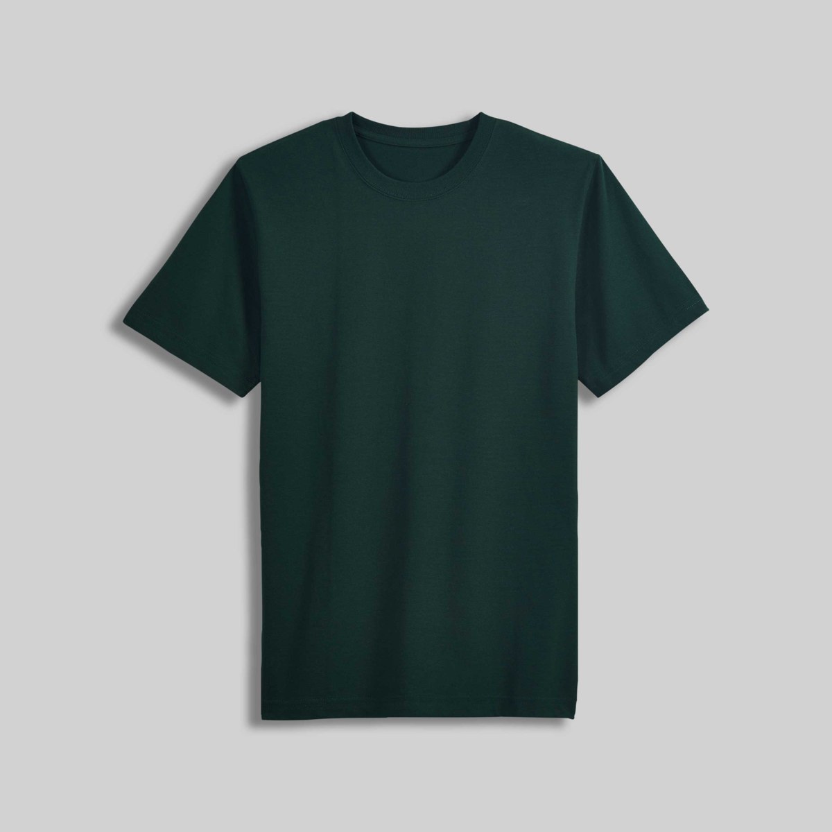 Fitted Scoop Neck T-Shirt – Forest Green